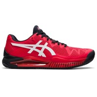TÊNIS ASICS GEL RESOLUTION 8 CLAY - ELECTRIC RED/WHITE
